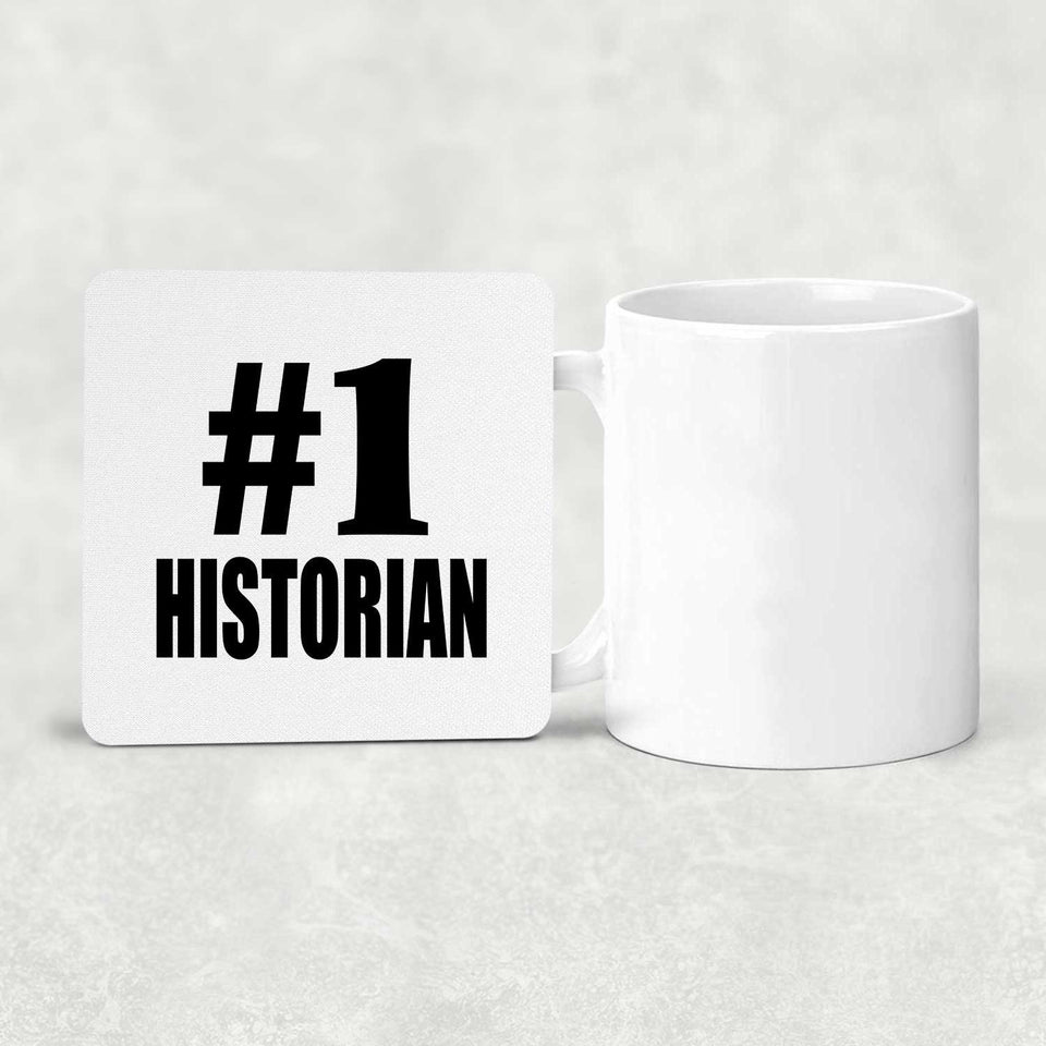 Number One #1 Historian - Drink Coaster