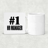 Number One #1 HR Manager - Drink Coaster