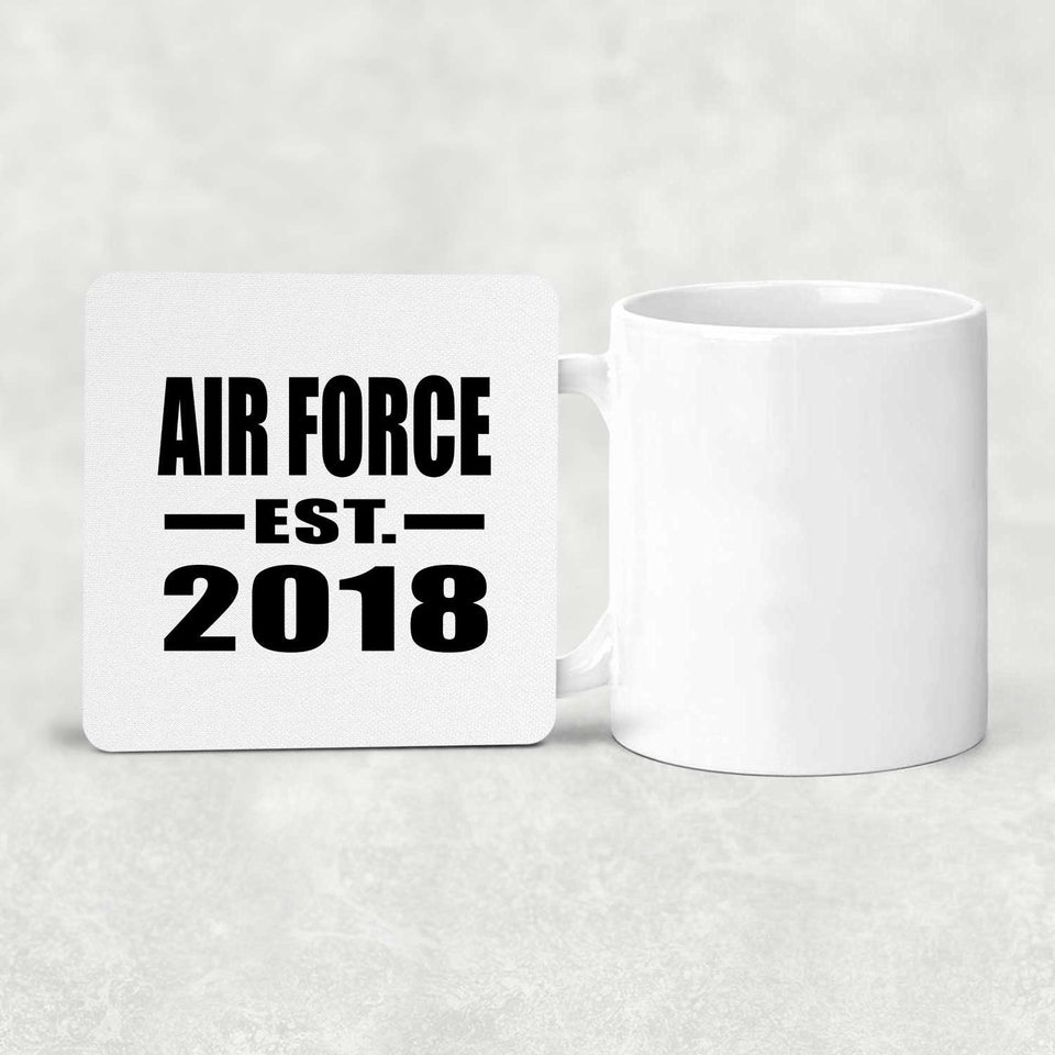 Air Force Established EST. 2018 - Drink Coaster