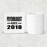 Psychologist Established EST. 2018 - Drink Coaster