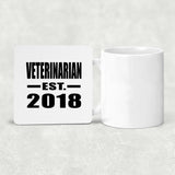 Veterinarian Established EST. 2018 - Drink Coaster