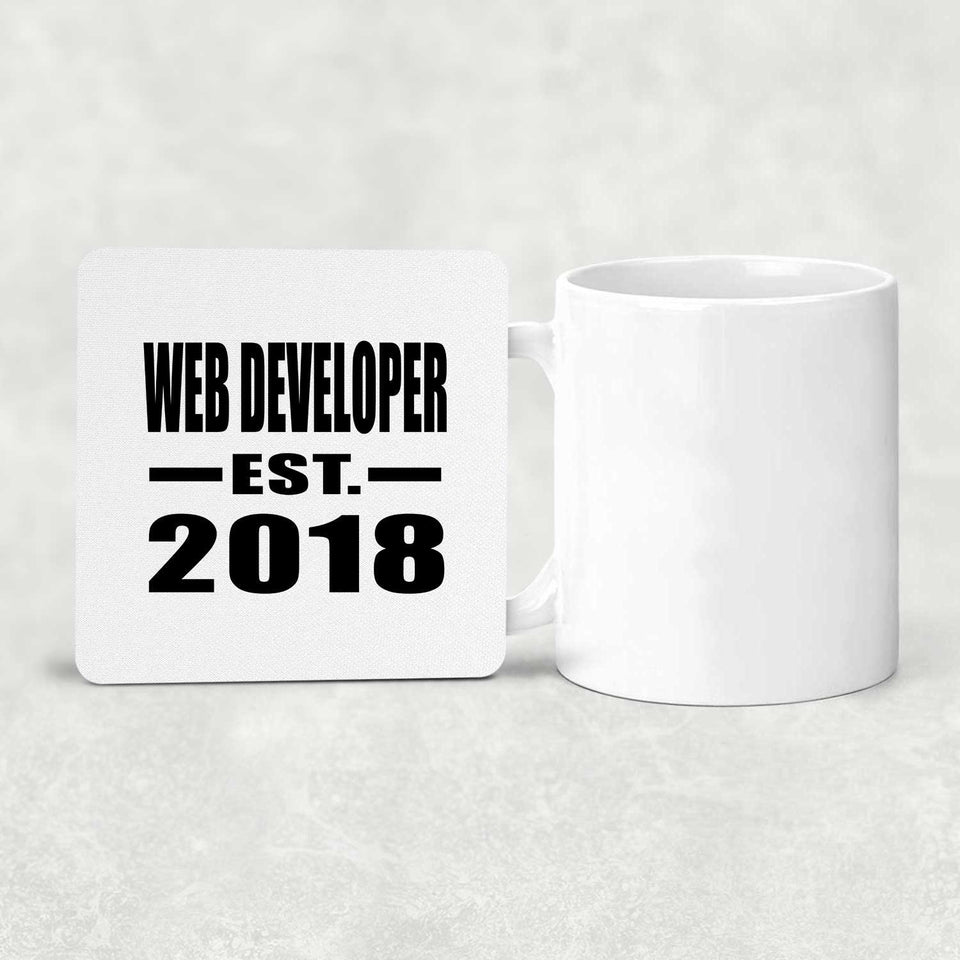 Web Developer Established EST. 2018 - Drink Coaster