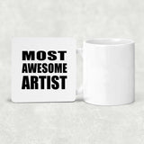 Most Awesome Artist - Drink Coaster