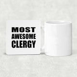 Most Awesome Clergy - Drink Coaster