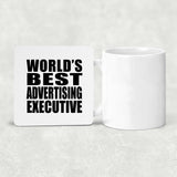 World's Best Advertising Executive - Drink Coaster