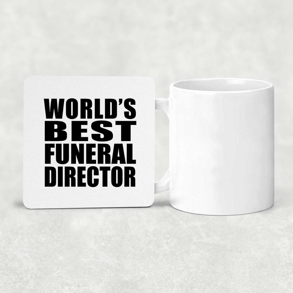 World's Best Funeral Director - Drink Coaster