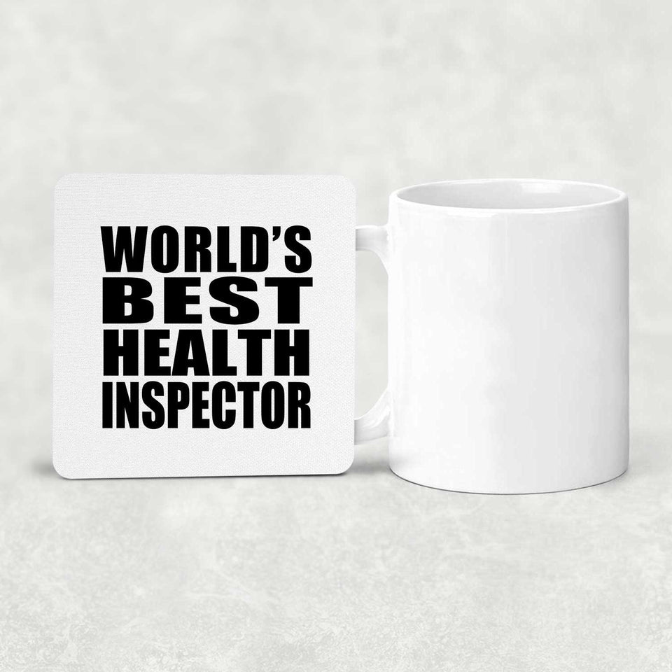 World's Best Health Inspector - Drink Coaster