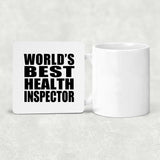 World's Best Health Inspector - Drink Coaster