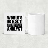 World's Best Market Research Analyst - Drink Coaster