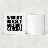 World's Best Military General - Drink Coaster