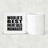 World's Best Online Sales Manager - Drink Coaster