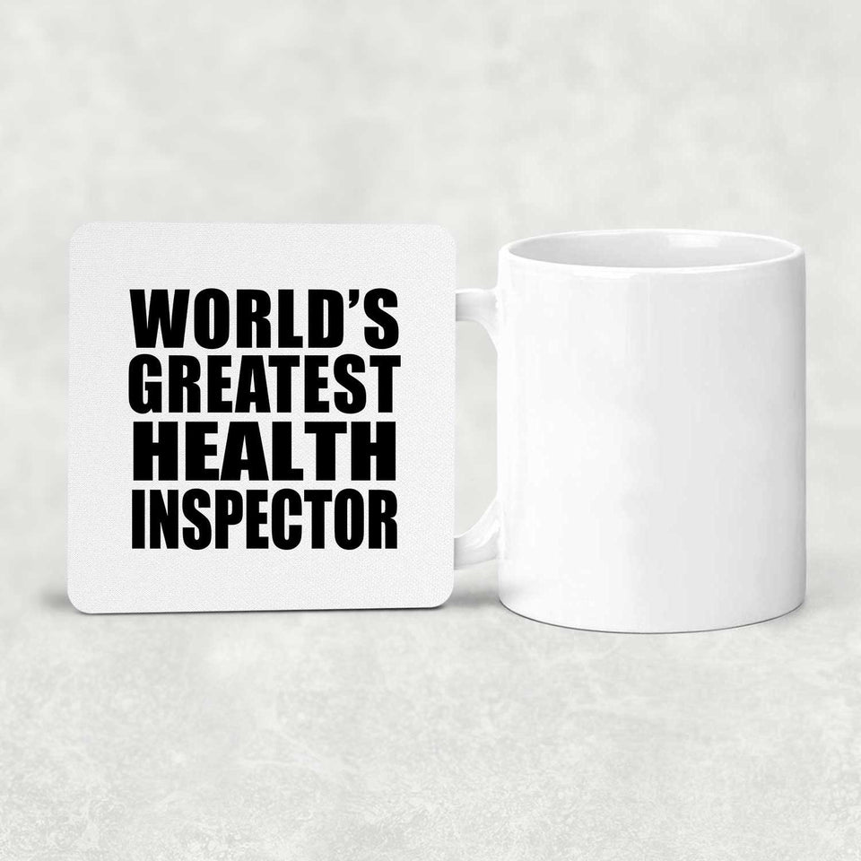 World's Greatest Health Inspector - Drink Coaster
