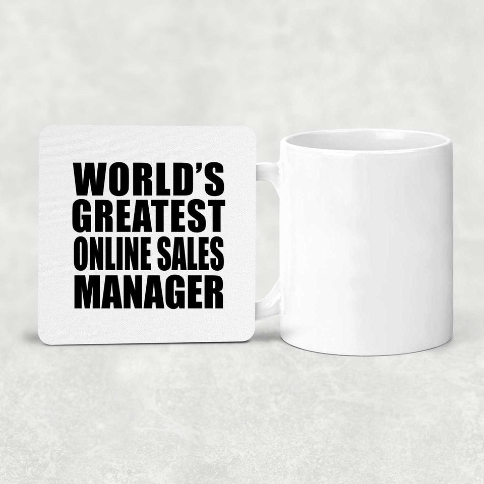 World's Greatest Online Sales Manager - Drink Coaster