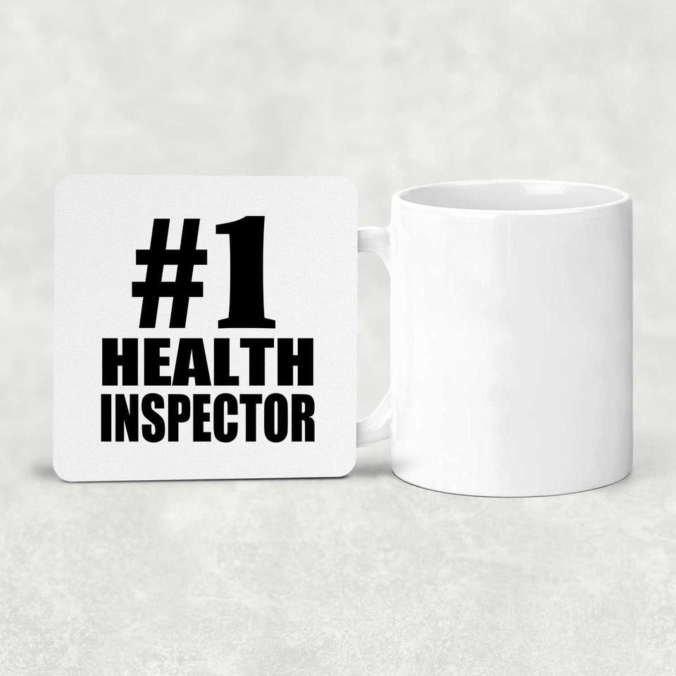 Number One #1 Health Inspector - Drink Coaster