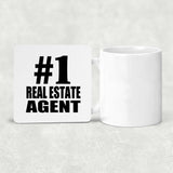 Number One #1 Real Estate Agent - Drink Coaster