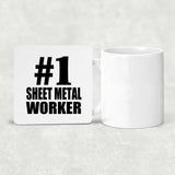 Number One #1 Sheet Metal Worker - Drink Coaster