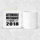Automobile Mechanic Established EST. 2018 - Drink Coaster