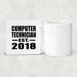 Computer Technician Established EST. 2018 - Drink Coaster