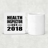 Health Inspector Established EST. 2018 - Drink Coaster
