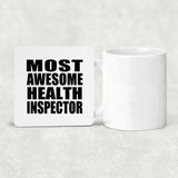 Most Awesome Health Inspector - Drink Coaster