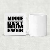 Minnie Best Mum Ever - Drink Coaster