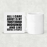 All I Care About Is My Transylvanian Hound - Drink Coaster