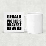 Gerald World's Okayest Dad - Drink Coaster
