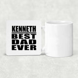 Kenneth Best Dad Ever - Drink Coaster