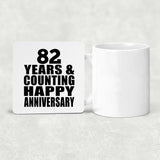 Happy 82nd Anniversary 82 Years & Counting - Drink Coaster