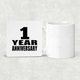 1st Anniversary 1 Year - Drink Coaster
