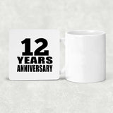 12th Anniversary 12 Years - Drink Coaster