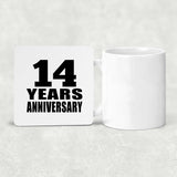 14th Anniversary 14 Years - Drink Coaster