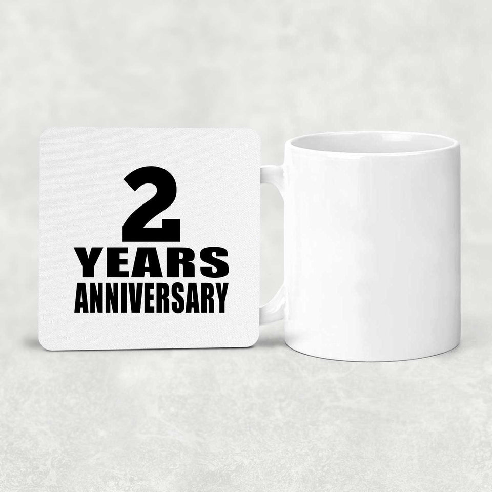 2nd Anniversary 2 Years - Drink Coaster