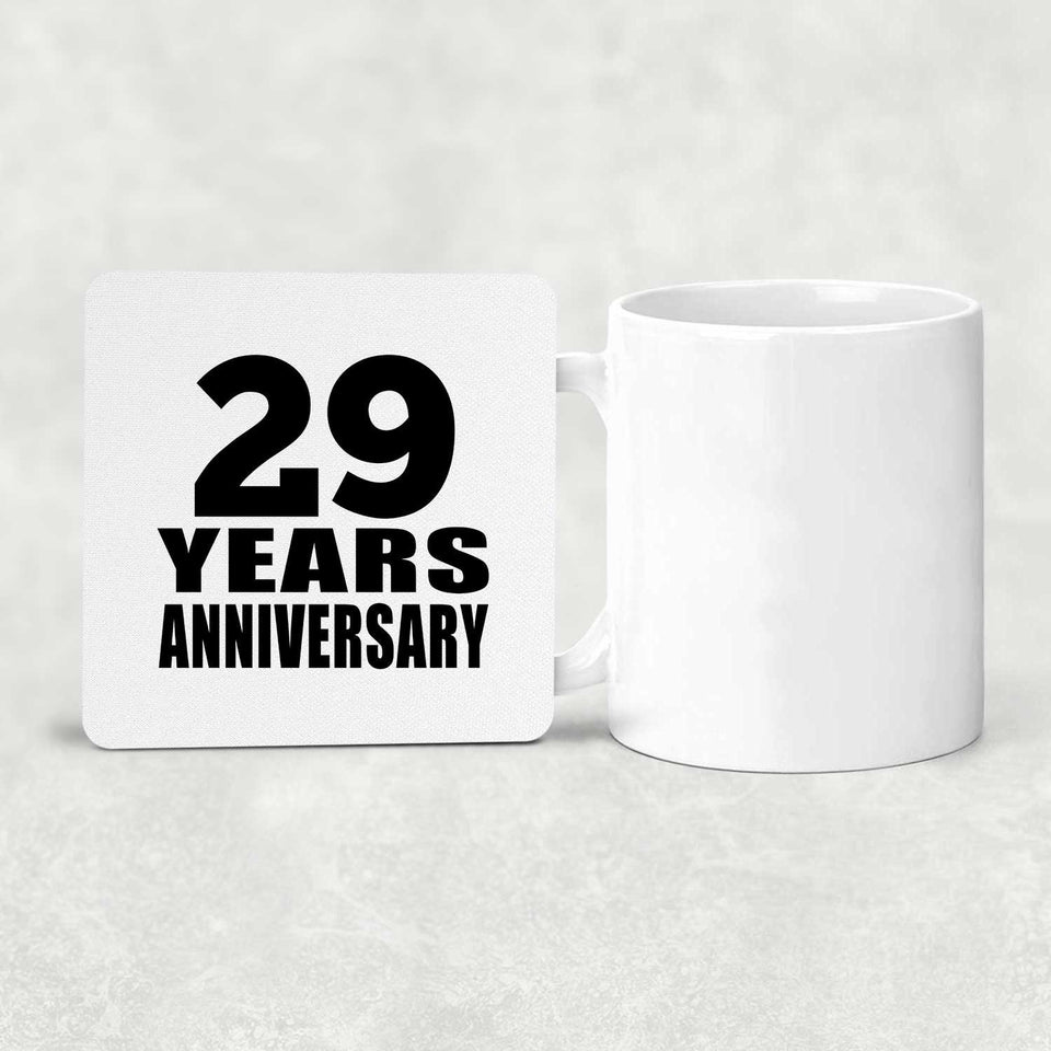 29th Anniversary 29 Years - Drink Coaster