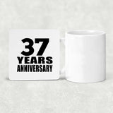 37th Anniversary 37 Years - Drink Coaster