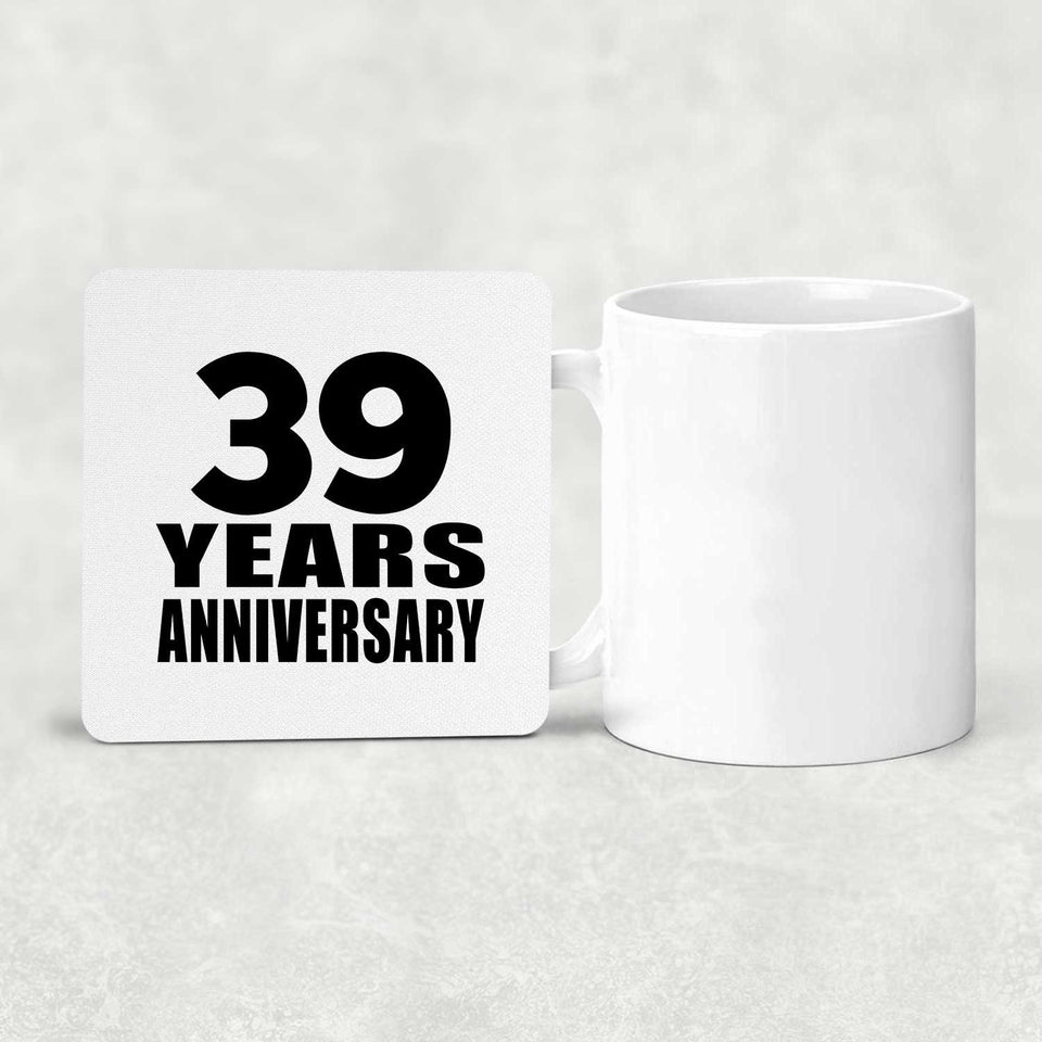 39th Anniversary 39 Years - Drink Coaster