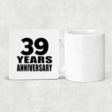 39th Anniversary 39 Years - Drink Coaster