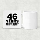 46th Anniversary 46 Years - Drink Coaster