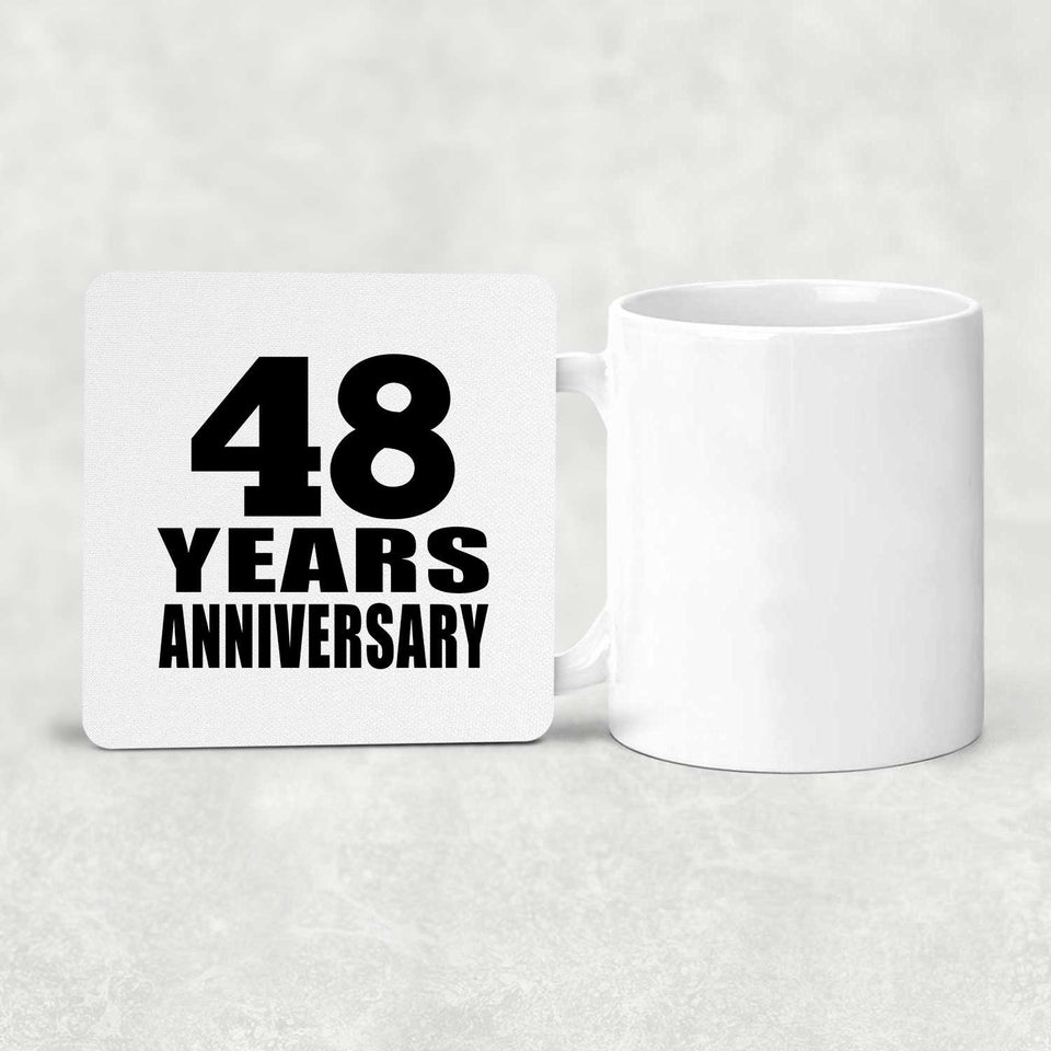 48th Anniversary 48 Years - Drink Coaster