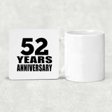 52nd Anniversary 52 Years - Drink Coaster