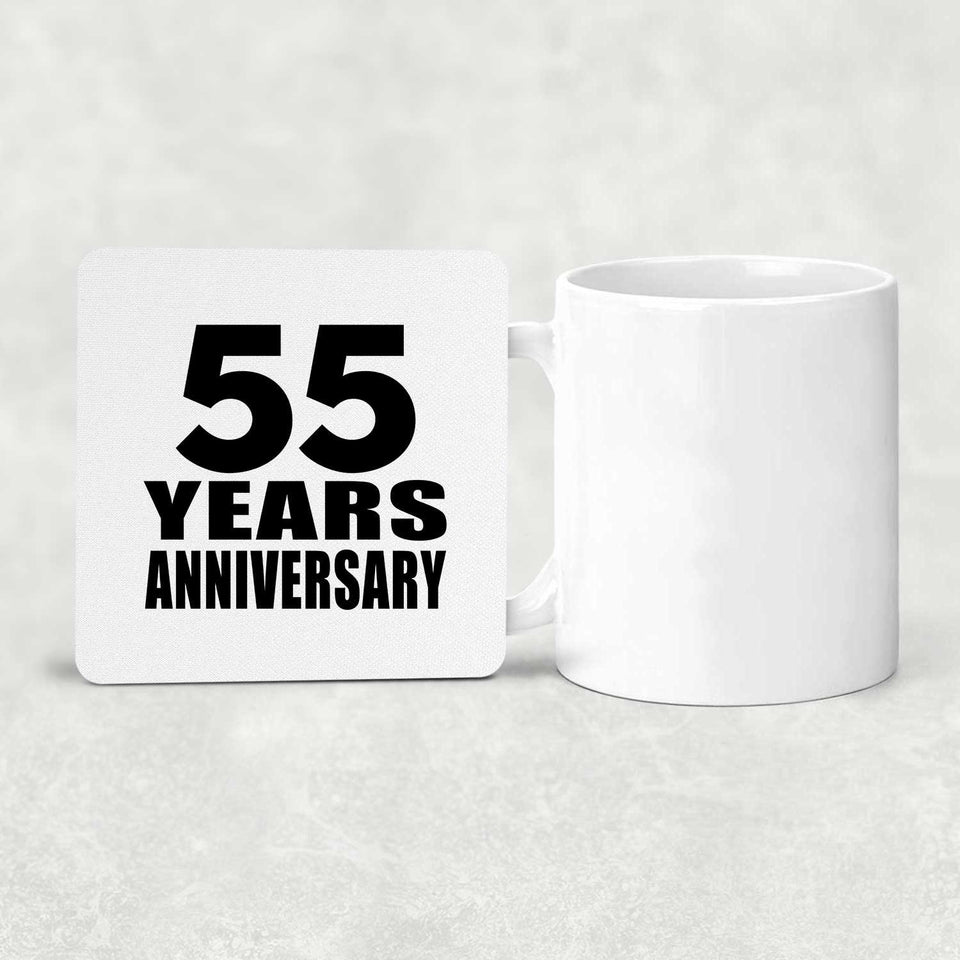 55th Anniversary 55 Years - Drink Coaster