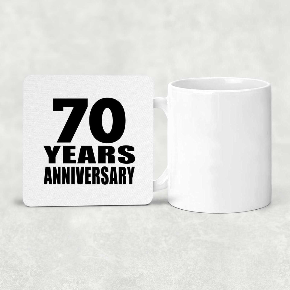 70th Anniversary 70 Years - Drink Coaster