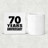 70th Anniversary 70 Years - Drink Coaster