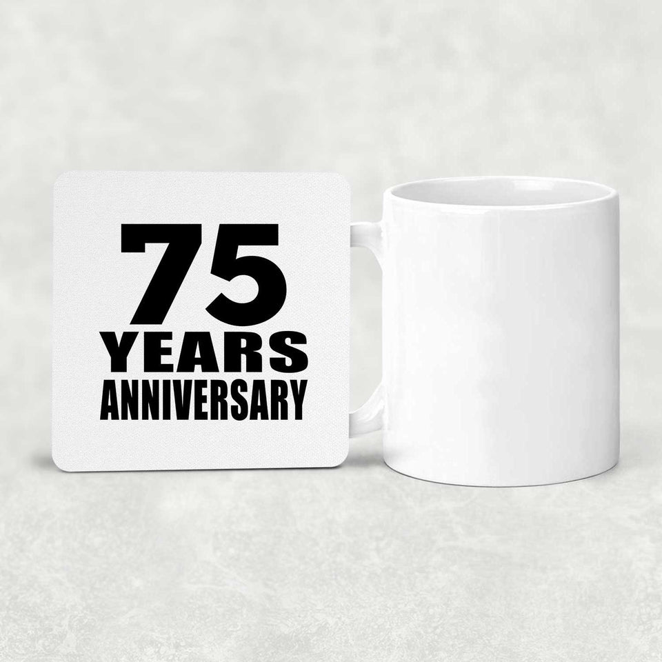 75th Anniversary 75 Years - Drink Coaster
