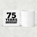 75th Anniversary 75 Years - Drink Coaster