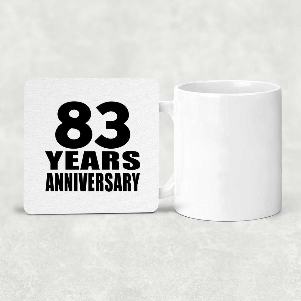 83rd Anniversary 83 Years - Drink Coaster