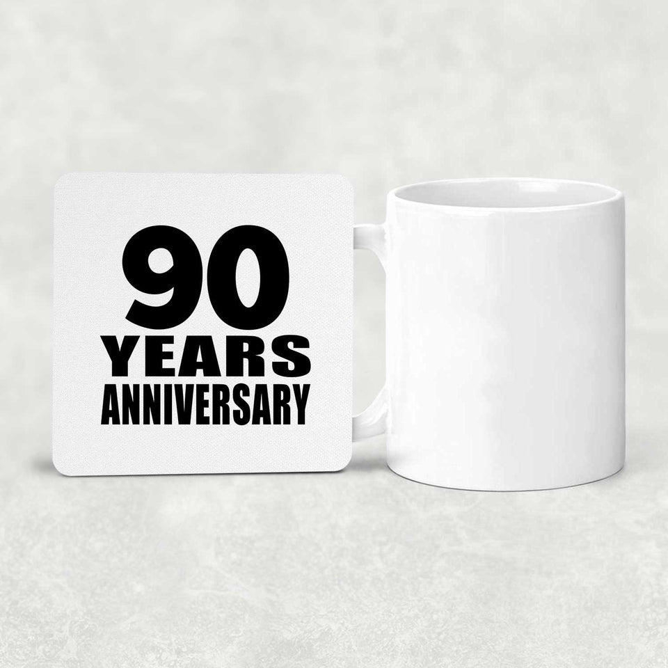 90th Anniversary 90 Years - Drink Coaster