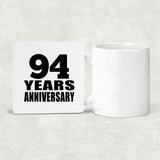 94th Anniversary 94 Years - Drink Coaster