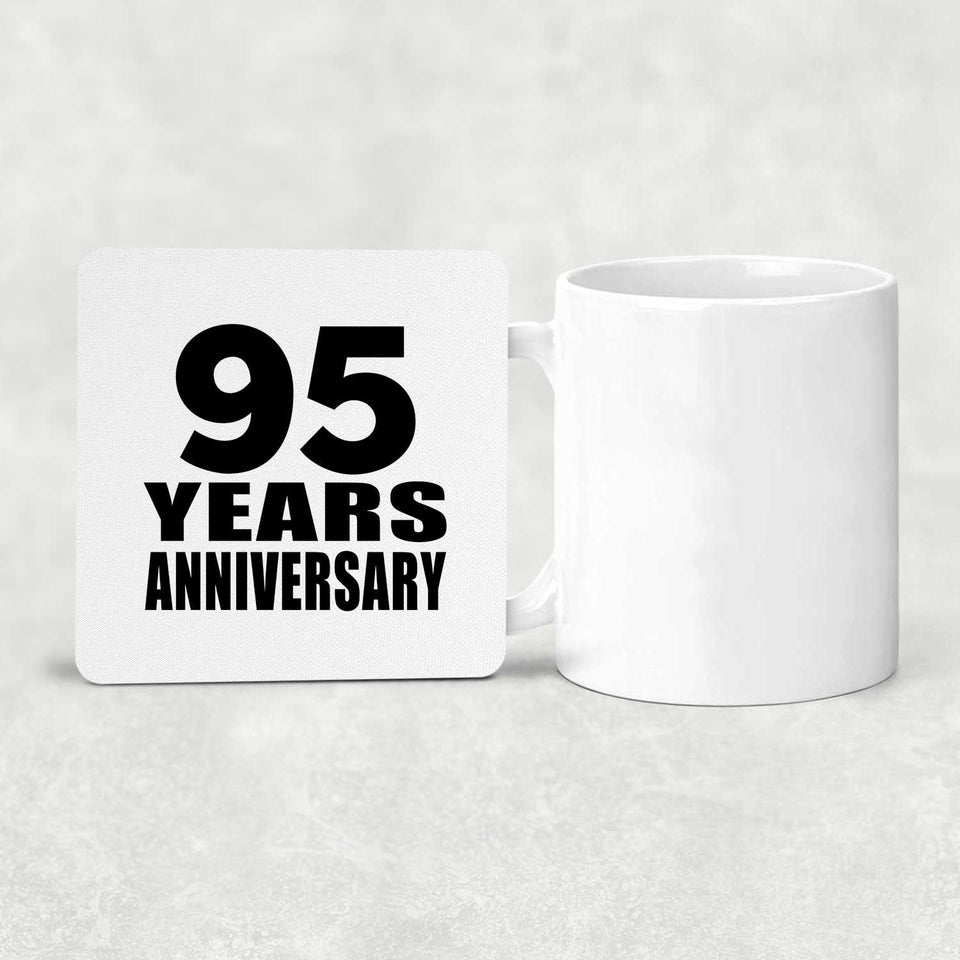 95th Anniversary 95 Years - Drink Coaster