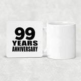 99th Anniversary 99 Years - Drink Coaster
